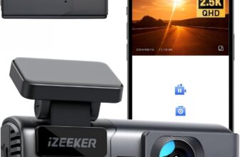 iZEEKER 1440P Dash Cam with WiFi, 2.5K QHD Dashcam, Mini Dash Camera with WDR, G-Sensor Emergency Recording, Loop Recording, 24H Parking Mode Supports, Voice Prompt
