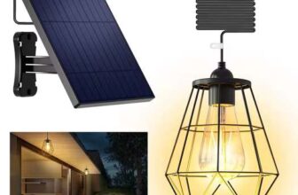 intelamp YL008-5A Rechargeable Solar Pendant Lamp ( Weatherproof / 4000mAh battery / Shed ) w/codeINTELAMP Flagship Store