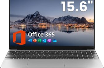 jumper 15.6 inch Laptop with Office 365, 4GB RAM 128GB Storage, 1080 HD Display Laptops, 5205U Processor, USB3.0, 38Wh Battery, Portable Laptops for Business, School, Keyboard Film UK -Gray