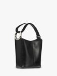 kate spade new york Halo Leather Mini Bucket Bag, Black