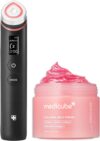 medicube Collagen Glass Skin Duo: Age-R Booster Pro Black and Collagen Jelly Cream 110mL (3.71 fl.oz) for Radiant and Firmer-Looking Glow At-Home Care