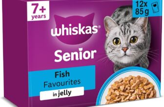 whiskas 7 Cat Pouches Fish Favourites in Jelly 12x85g