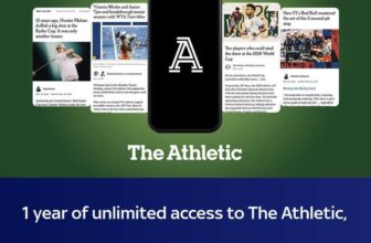 1 year free subscription to The Athletic via Sky VIP for Sky Sports Customers