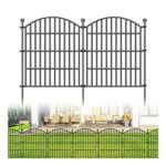 10-Panel No-Dig Decorative Garden Fence, 60cm H X 5.2cm L