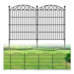 10-Panel No-Dig Decorative Garden Fence for Dogs 60cm X 5.2m