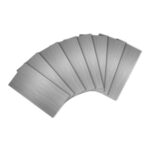 100 Pieces Peel-and-Stick Backsplash Tiles, 3×6 In, White Gold PVC
