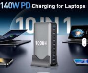 1000W GaN4 Fast Charger with TFT Display, 10-Port PD140W/100W QC20W Multi-Port Desktop Charging Station (Shenzhen Aibo Technology Co.,Ltd)