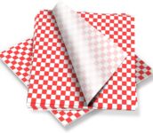 100Pcs Greaseproof Paper Sheets,Food Ggrade Wrap Paper Sheets Waterproof Checkered Basket Liners Oil-Proof Baking Paper Circles for Deli Sandwich Cakes Cheese10x11