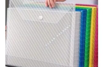 10Pcs A4 Transparent File Bags Reduced to 30p with Free Delivery at AliExpress