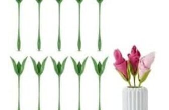 10pcs Rose Napkin Ring Set with Origami Flower Tools