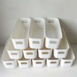 12-Pack Stackable Plastic Storage Bins with Handles (discount at checkout) Ships by and sold by Haul Global