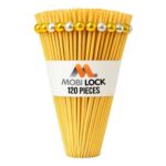 120-Piece Ball Cocktail Picks with Gold and Silver Pearl Tops