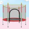 140cm Trampoline with Safety Net Indoor/Outdoor Use (Red)