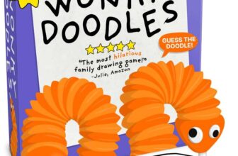 150 Word Cards, Bendy Wonky Doodler Pen. Perfect For Family Game Night, Birthdays & Get-Togethers.