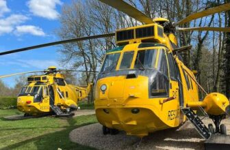 2 Night Sea King Helicopter Glamping Stay for 4 North Yorkshire Water Park Activity Center Various Dates, E.g 15-17 Sept 26 Via Airbnb