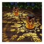 2-Pack Butterfly Solar Lanterns, Waterproof Outdoor Garden