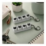 2-Pack Keyboard Cat Expressions Fidget Toy with Keyring