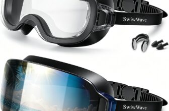 2 Pack Youth Adult Swim Goggles for Smaller Faces Frameless Design