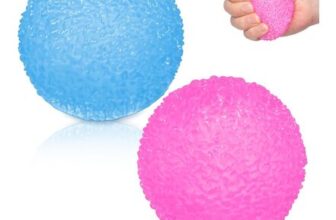 2 Pcs 4cm Soft Fuzz Balls Pink Blue Stress Balls
