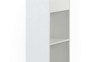 2 Tier Modern Vinyl Record LP Storage Unit. White/Black/Oak – Sold by Charles Jacobs