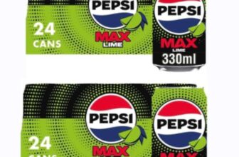 2 x Pepsi Max Lime No Sugar Cola Cans 24 x 330ml – price at checkout (£12.63 – £14.23 S&S)