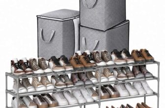 2 x SONGMICS 3-Tier Shoe Rack, Metal Shoe Storage 3-Pack Heavy-Duty Storage Bags with Zipper With Discount Checkout Haul Global / Amazon
