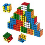 20 Mini Rubiks Cubes 3×3, Portable Puzzle Party Favors