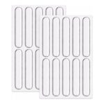 20-Pack Silicone Door Silencer Pads, 63mm, Self-Adhesive