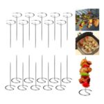 20 Stainless Steel Skewers, 10cm, for Meat and Veggies