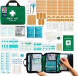 220 Piece Premium First Aid Kit Bag – Includes 2 x Cold (Ice) Packs and Emergency Blanket for Home, Office, Car, Caravan, Workplace, Travel and Sports