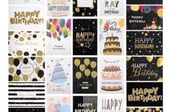 24 Birthday Cards with Envelopes