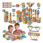 246 Piece Marble RunTrack Building Blocks Toy Set,