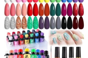 25-Pcs Gel Nail Polish Set with Glossy-Matte Top Coat