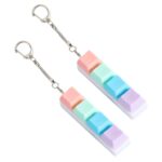 2PCS Keyboard Fidget Toy, Fidget Keyboard Keychain