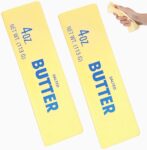 2Pcs Butter Squishy Toy, Soft Squeeze Fidget Toy, Portable Hand Play Toy, Daily Leisure