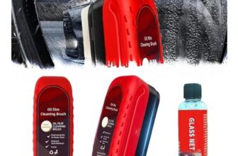 2Pcs Car Glass Oil Film Cleaning Brush