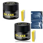 2Pcs Glass Polishing Powder, Windscreen Glass Scratch Remover Kit with Sponge (S&S £4.74) – Sold by muyushiye / FBA