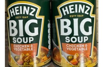 2x Heinz Big Soup Chicken & Vegetable Tins