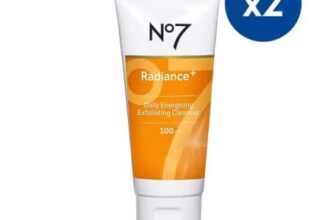 2x No7 Radiance Daily Energising Exfoliating Cleanser Duo