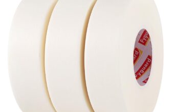 3 Rolls Painters Tape 50M X 24MM White Masking Tape