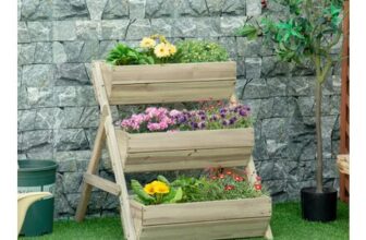 3 Tier Raised Garden Bed Wooden Elevated Planter Box Kit
