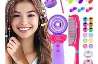 3-in-1 Electric Hair Braiding Kit with Beads and Glitter Clips