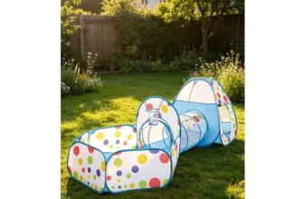 3-in-1 Pop up Play Tent with Tunnel and Ball Pit