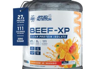 3 x 1.8kg (5.4kg) Clear Beef Protein Isolate Powder Orange And Mango (£76.48 or less S&S)