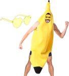 3D Banana Costume with Air Net Banana Costume Banana Costume Funny Costume Group Costume for Adults Party Carnival Cosplay