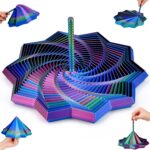 3D Printed Fidget Toy, Fractal Sensory Fidget Star with Handle