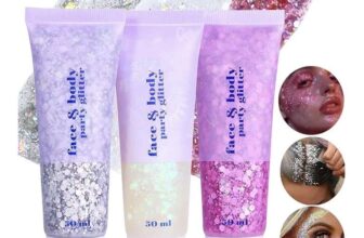 3Pcs Body Glitter Gel Set, Face and Body Gel Sequins Shimmer Liquid Eyeshadow, Mermaid Sequins Liquid Holographic Chunky Glitter