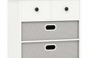 4-Drawer Dresser Modern Chest Storage Organizer – White (Delivery Only) – Sold & Shipped by FDS Corporation Limited