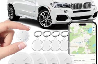 4 Pack GPS Tracker for Vehicles,Tracker Device for Vehicles,Car GPS Tracker for Cars Hidden,Car Tracker (Only iOS) No Monthly Fee Waterproof Shell Works with Apple Find My(iOS Only)