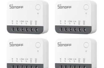 4 ZigBee Mini Smart Switch, Compatible with Alexa, SmartThings Hub, Google Home and SONOFF ZBBridge, ZigBee 3.0 Gateway Hub Required